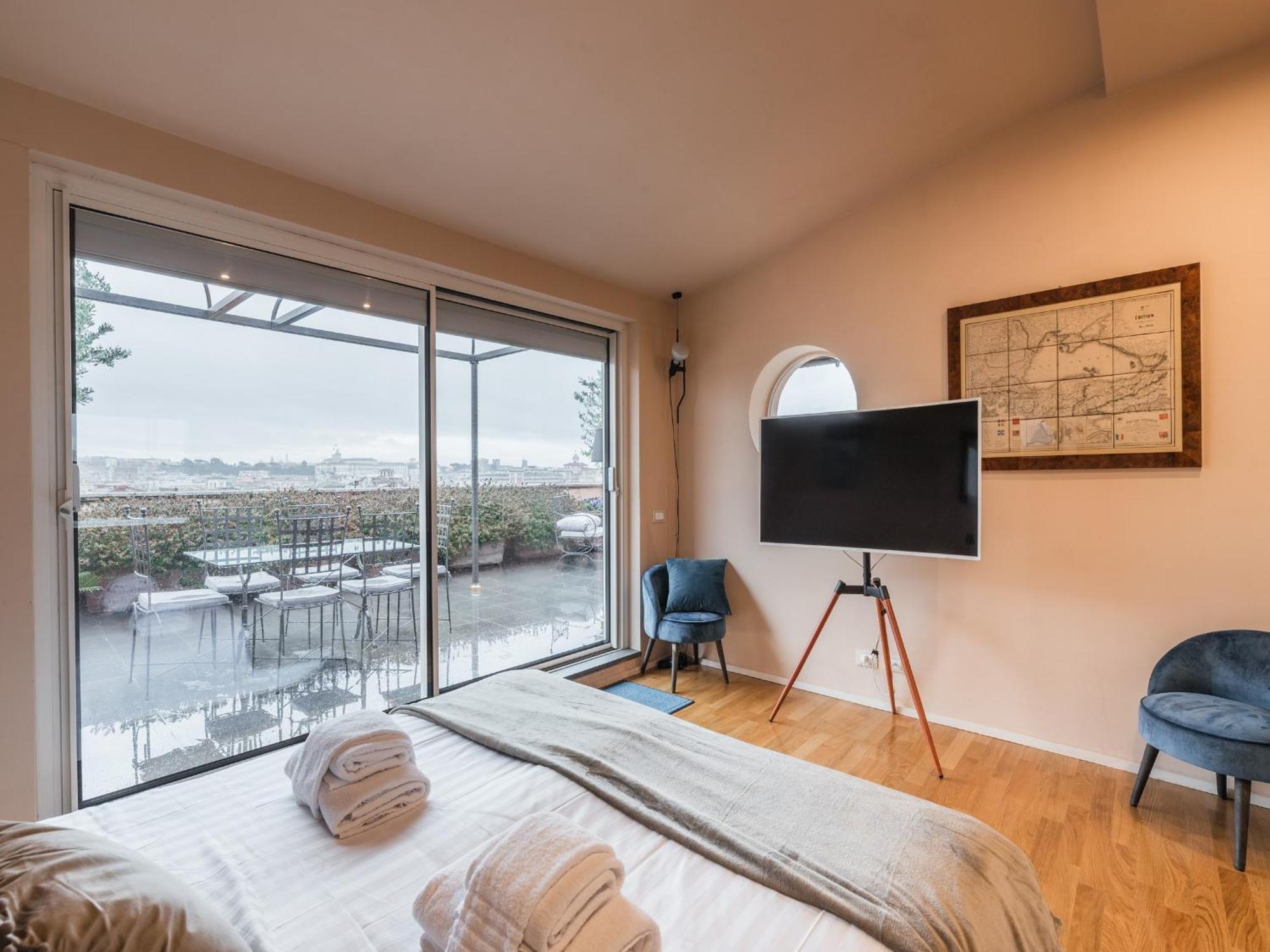 The Best Rent - Spacious Apartment With Terraces With Panoramic View Of 로마 외부 사진